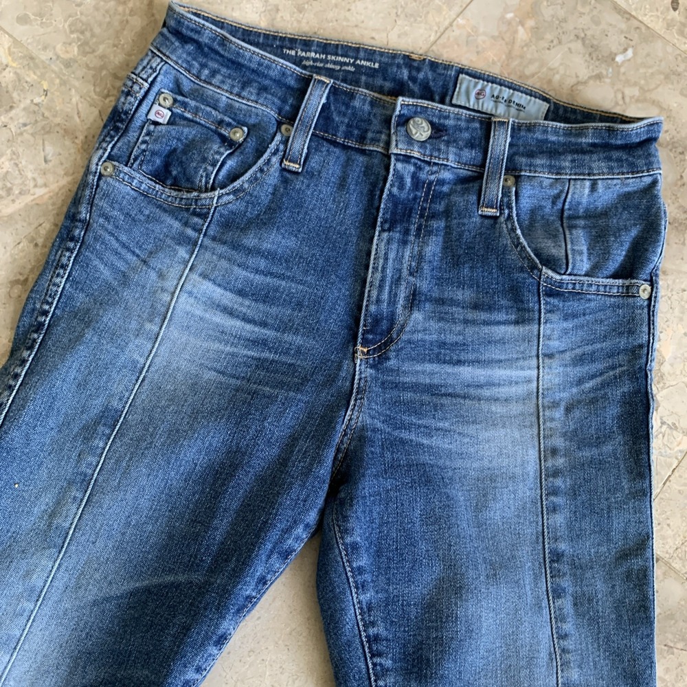 Adriano Goldschmeid Farrah Ankle Skinny Jeans Size 27R Mid Rise Stretch Pockets